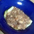 youich's cooksnap of when they made 丸ズッキーニのお豆腐ミートソースグラタン.