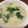 peilian's cooksnap of when they made 鶏肉と白菜ほうれん草のミルク煮.