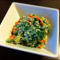 Pupinon's cooksnap of when they made 小松菜の酒粕と豆腐で白和え.