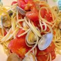 XXR's cooksnap of when they made 簡単！あさりのトマトパスタ〜.