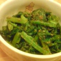 ゆぅしゅんまみー's cooksnap of when they made つるむらさき☆ちょっと甘めのごま和え☆.