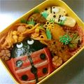 ma―chin's cooksnap of when they made キャラ弁☆てんとう虫とみつばち.
