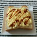 クリぼぅ's cooksnap of when they made ♦◇おうちdeら○ぷのエッグトースト～♫.