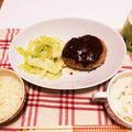 ぽこにゃんー's cooksnap of when they made 簡単！チーズinハンバーグ.