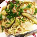 Toffys's cooksnap of when they made なすとベーコンの和風パスタ.