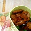 ゆずみそ鹵's cooksnap of when they made 鶏肉とごぼうのてりてり煮☆簡単弁当にも.