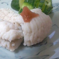 まえっちの食卓's cooksnap of when they made 夏の味覚！ハモの湯引き梅肉添え.