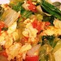 m☆k★'s cooksnap of when they made レタストマト卵炒め!低カロリーダイエット.