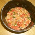 Jaye's cooksnap of when they made さっぱりウマ★キムチ納豆inトマト.