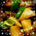 しゃーろっく's cooksnap of when they made 豚こまと長芋の黒酢酢豚.