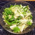 やまぷん's cooksnap of when they made 水菜と大根の梅ジャコサラダ.