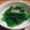 retcherry's cooksnap of when they made つるむらさきのお浸し柚子胡椒風味♪.