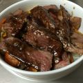 ハチ公Z's cooksnap of when they made 簡単さっぱり味♡ステーキ丼.