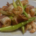 タキシード犬's cooksnap of when they made 簡単♡海老とアスパラのバター醤油炒め.