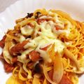 sach!e's cooksnap of when they made 焼きそば麺でナポリタンチーズ焼き.
