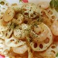 agak's cooksnap of when they made 簡単★むきえび＆れんこんのオイマヨ炒め.