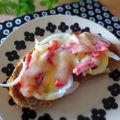 まろんかふぇ's cooksnap of when they made ＊朝食＊に‼ ハムのピザトースト＊.