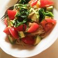 ちびうーたん's cooksnap of when they made アボカドとトマトの冷製美肌パスタ♪.