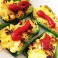あやmingo's cooksnap of when they made めちゃ簡単♪ピーマンのポテト＆炒り卵詰め.