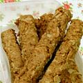 ぷりんパ's cooksnap of when they made マクロビ♪シナモンナッツのザクザク棒☆.