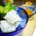 putimiko's cooksnap of when they made 鱧の湯引き✿辛子酢味噌で❤.