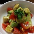 のーんノーン's cooksnap of when they made 夏に トマトとアボカドのさっぱりワサビ.