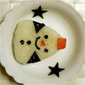 ma___111's cooksnap of when they made コートを着たスノーマン☆キャラ弁にも！.