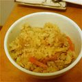ゆずくまみるく's cooksnap of when they made にんじん1本とシーチキンの炊き込みごはん.
