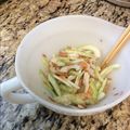 ビルメリー's cooksnap of when they made セロリと竹輪の梅ドレサラダ風.