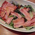 めり☆'s cooksnap of when they made 簡単：ベーコンと青梗菜のバター醤油蒸し.