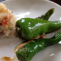 さやポニョ's cooksnap of when they made おつまみに☆ささみinししとう☆梅肉で♪.