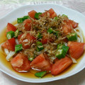 winter12's cooksnap of when they made 夏は☆トマトとおくらの冷やしうどん☆.