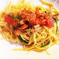 loaloa's cooksnap of when they made ツナトマトと紫蘇の冷製みぞれパスタ.