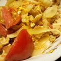 サトモユリア's cooksnap of when they made トマトと豚肉の中華風卵炒め.
