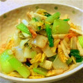 こうまさmam's cooksnap of when they made ヘルシー！青梗菜とちくわのごま和え.