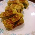 bimibimi's cooksnap of when they made ねぎとごま入りたまご焼き.