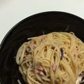sayogon's cooksnap of when they made イカの塩辛～クリームスパゲッティー～.