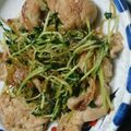 深凛☆'s cooksnap of when they made 豆苗と豚肉のチャプチェ風.