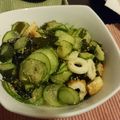 光美ママ's cooksnap of when they made キュウリとワカメのゴマ酢和え.