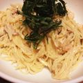 uketoru's cooksnap of when they made 海老ときのこと明太子のクリームパスタ.