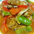 kkkyo's cooksnap of when they made 夏野菜と鶏肉のカレー風味炒め.