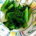 ユーロン's cooksnap of when they made 小松菜のからし白味噌和え.