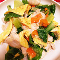 はじめての一人暮らし's cooksnap of when they made 鶏むね肉とちんげん菜の炒めもの.
