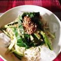 はじめての一人暮らし's cooksnap of when they made 梅と胡瓜のさっぱりそうめん☆.