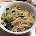 みいみいまる's cooksnap of when they made 野菜たっぷり☆小松菜と豚もやし丼☆.