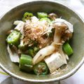 Satoco❋'s cooksnap of when they made 酒肴　オクラ＆しめじのクリチ和え　どすぇ.