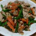 cafe-cafe's cooksnap of when they made 豚肉薄切り肉で中華風.