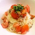 めかまはぉ's cooksnap of when they made そうめんdeツナとトマトの冷製パスタ.