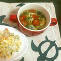 2児ママみきてぃ's cooksnap of when they made ■ほうれん草と卵のトマトスープ■.