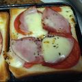 もうらん's cooksnap of when they made ハム＊トマト＊チーズトースト.